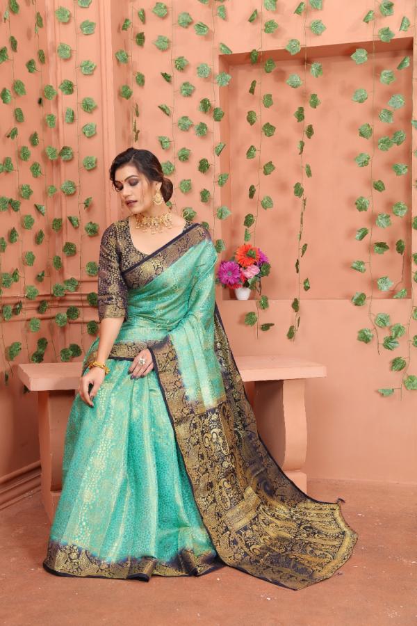 Macazo Bindi 1 Banarasi Soft Silk Designer Saree Collection